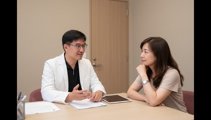 吳紹琥醫師分析鳳凰電波效果對法令紋的改善 臉部下顎線條經過鳳凰電波處理後的緊緻效果 鳳凰電波治療儀器與操作細節