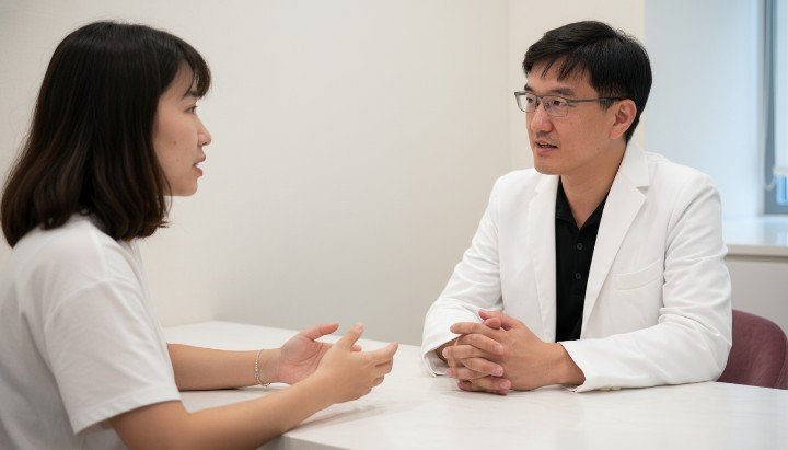 [1] 專業醫師與病患進行減重基因檢測諮詢與分析 [2] 現代化實驗室正在執行減重基因檢測樣本分析 [3] 透過減重基因檢測報告數據為客戶規劃飲食