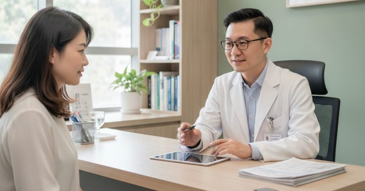 吳芮醫師說明膠原蛋白增生劑如何讓眼周肌膚更飽滿有彈性。